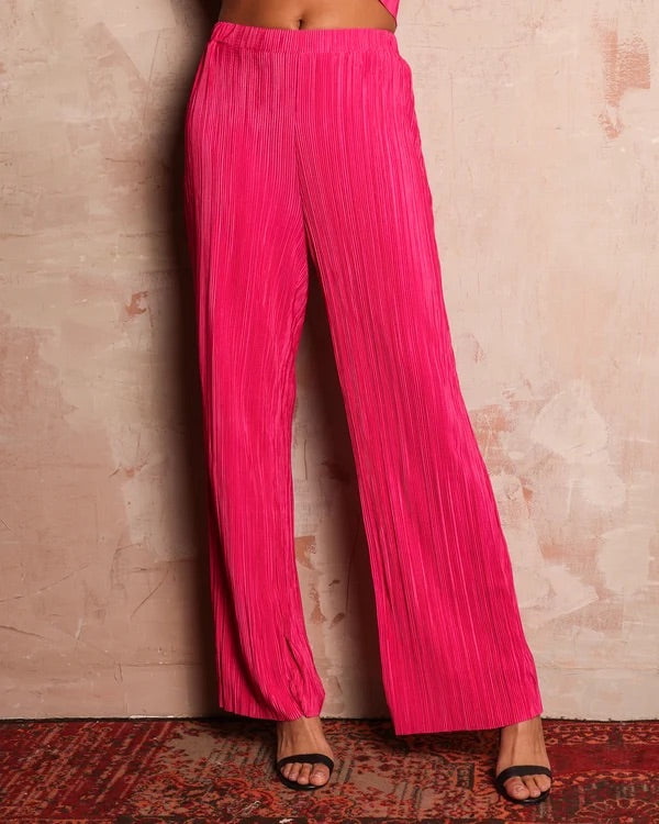 Pink & Orange Colour-Blocked Blazer with Co-ord pants