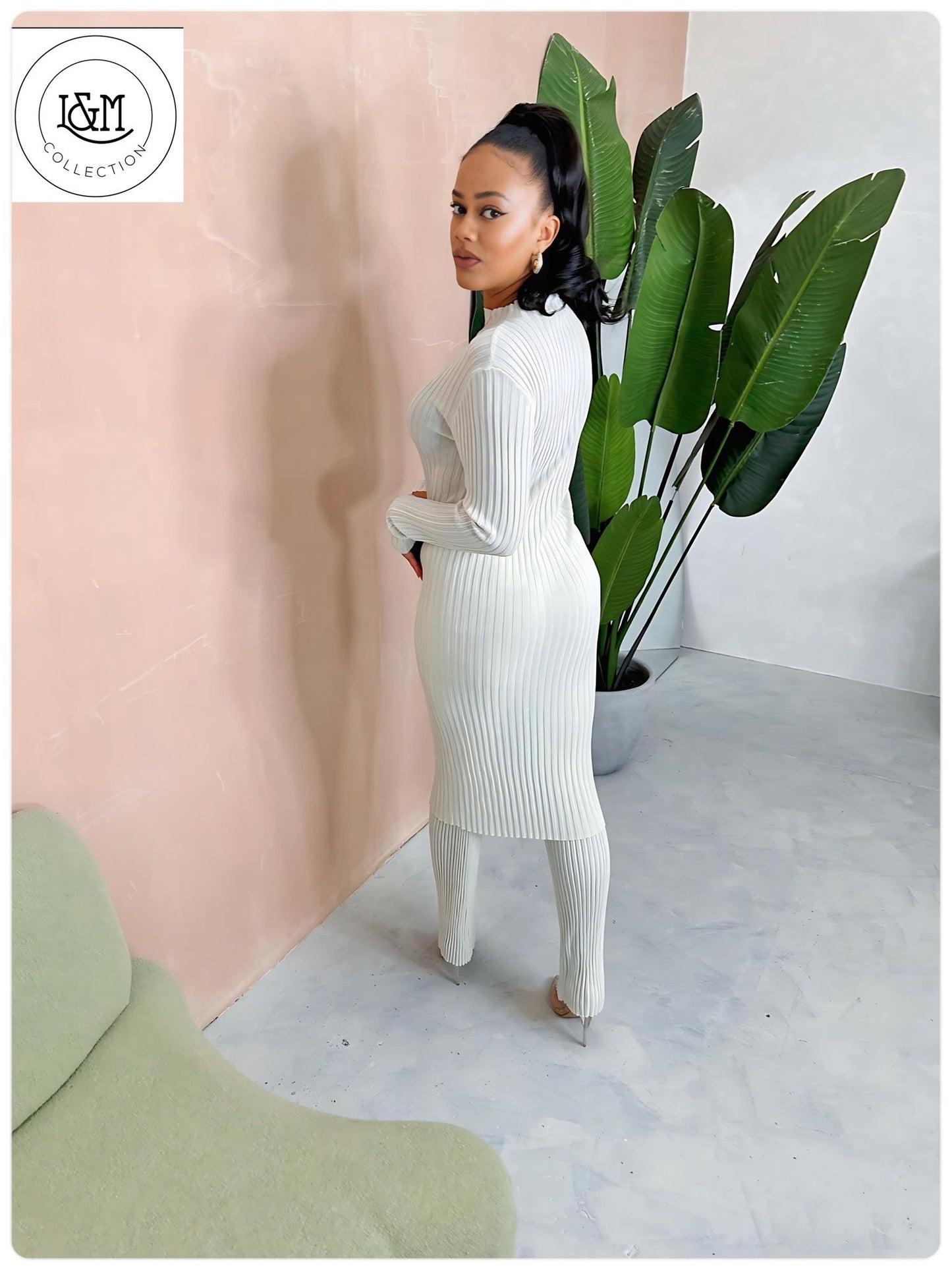 Lindsey Ribbed tunic with co-ord