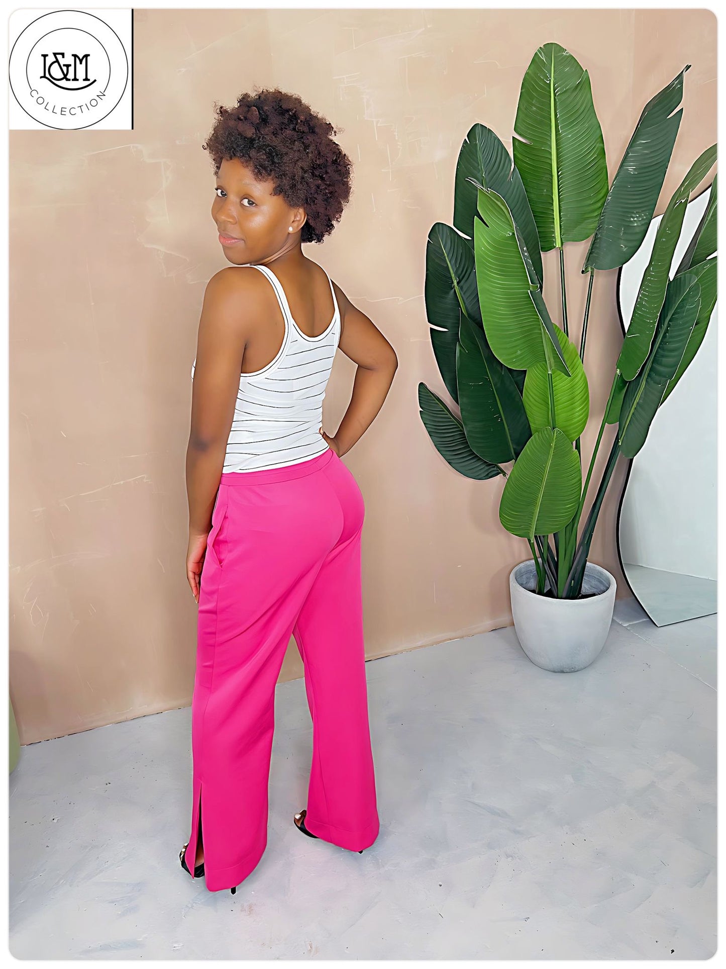 joggers with a front split