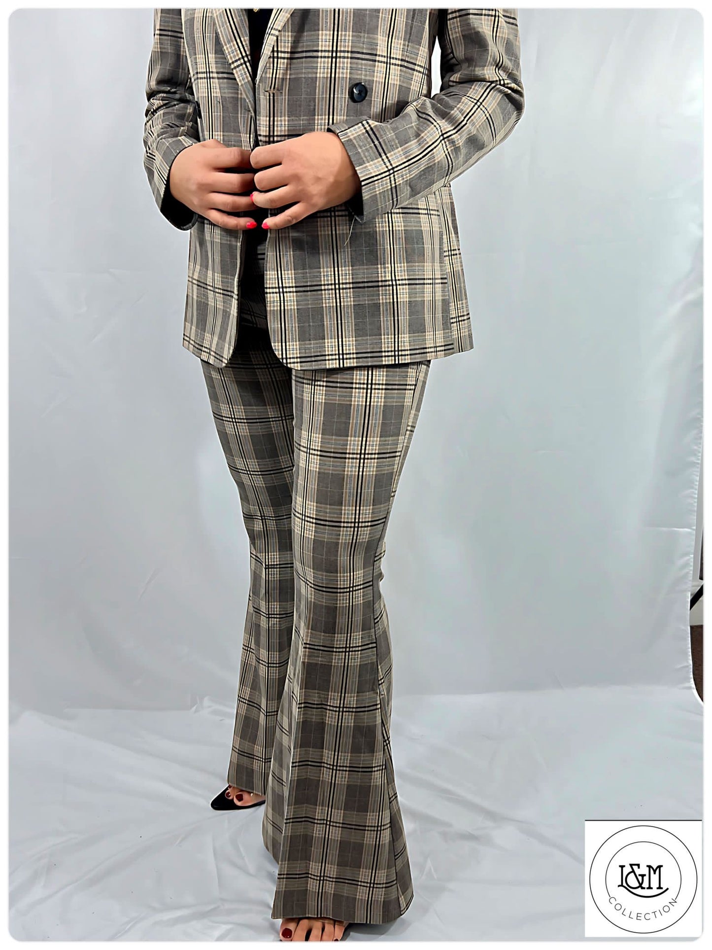 Double breasted slim fit blazer and a matching trouser