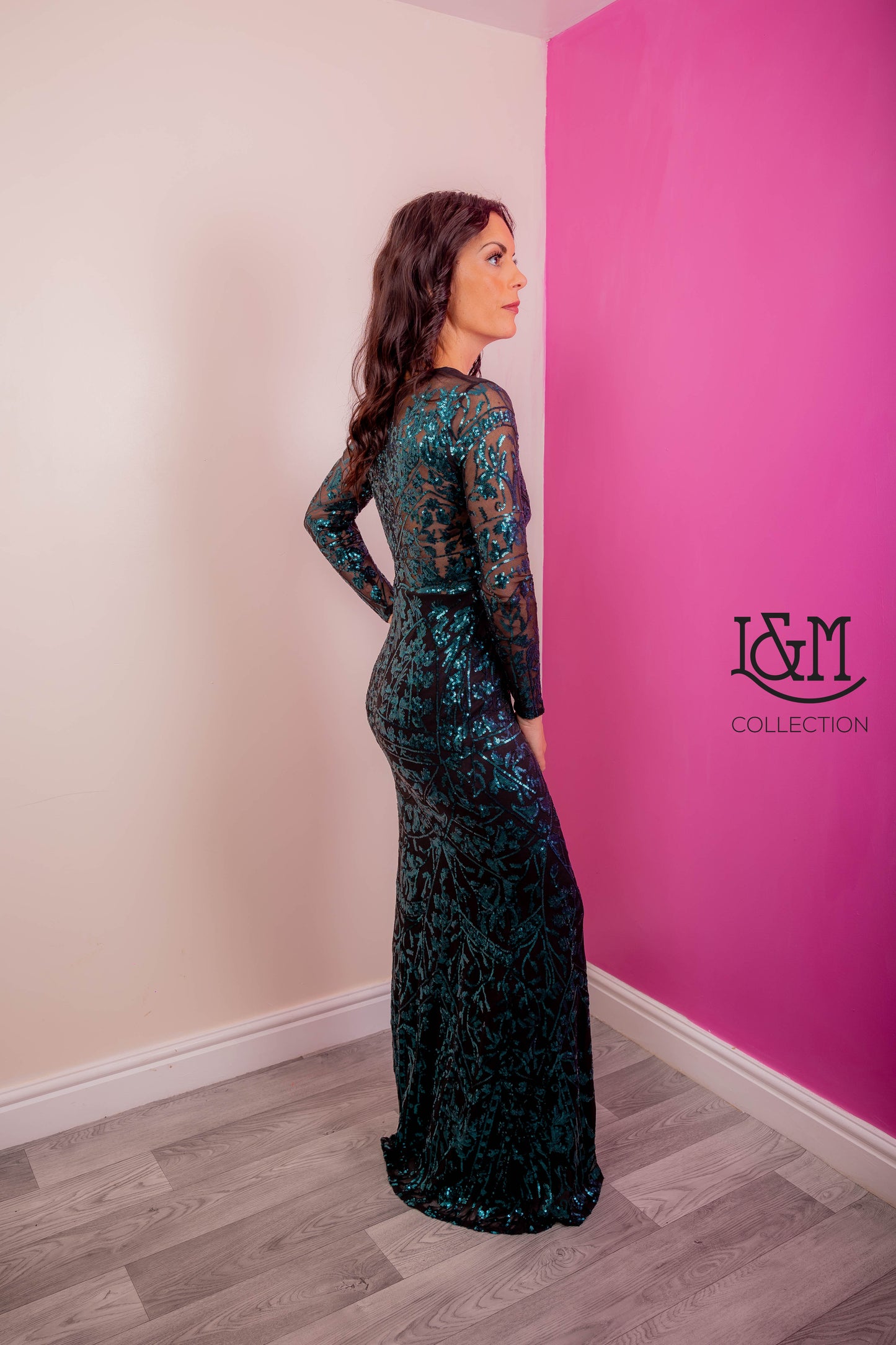 Ivy Sequin Green Maxi Dress