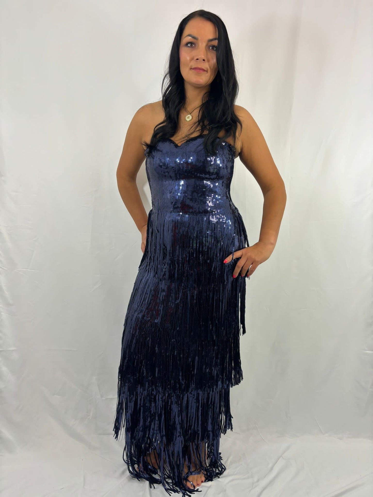 Blue sequin dress limited edition